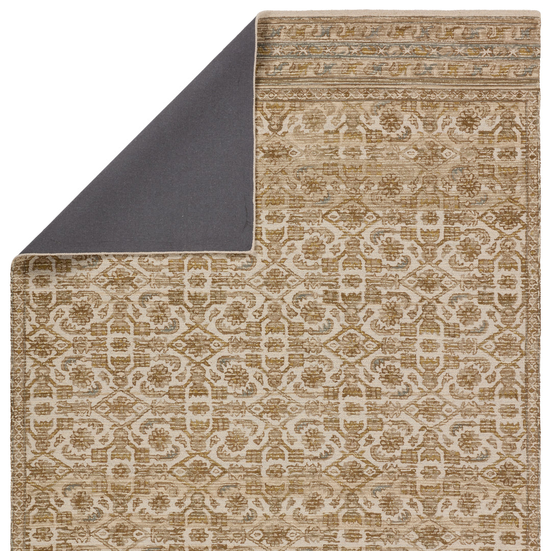 Vibe by Jaipur Living Sarang Handmade Trellis Brown/ Gold Area Rug (CARDAMOM - COM14)