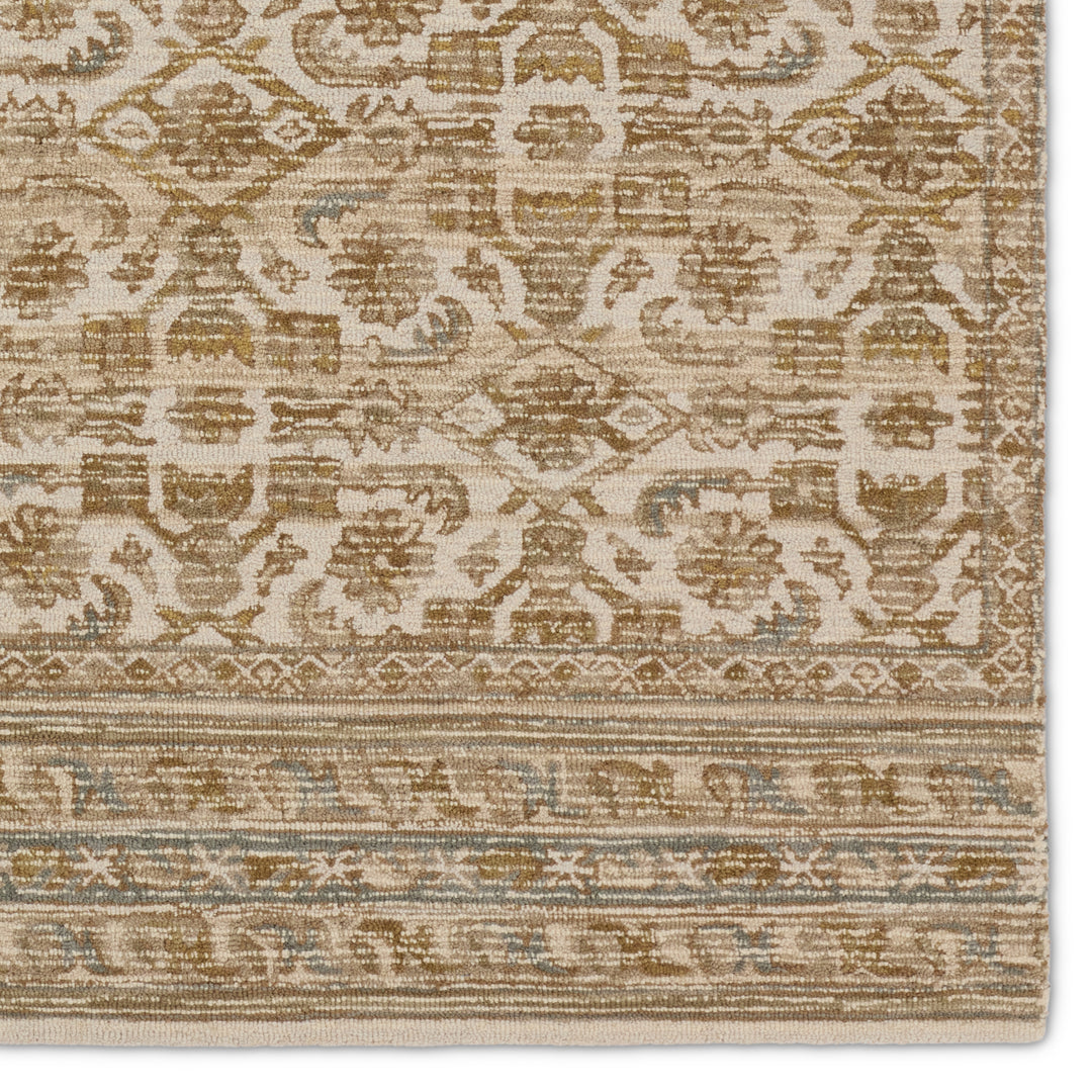 Vibe by Jaipur Living Sarang Handmade Trellis Brown/ Gold Area Rug (CARDAMOM - COM14)