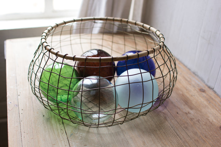 Colored Glass Balls (Set of Six)