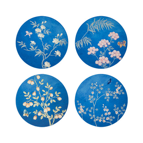 Addison Ross Blue Chinoiserie Coasters Set of 4