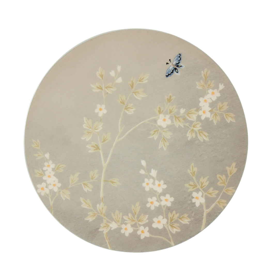 Addison Ross Grey Chinoiserie Coasters Set of 4