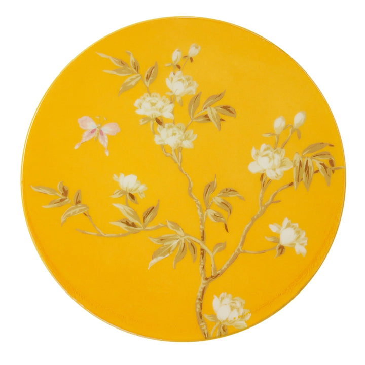 Addison Ross Yellow Chinoiserie Coasters Set of 4