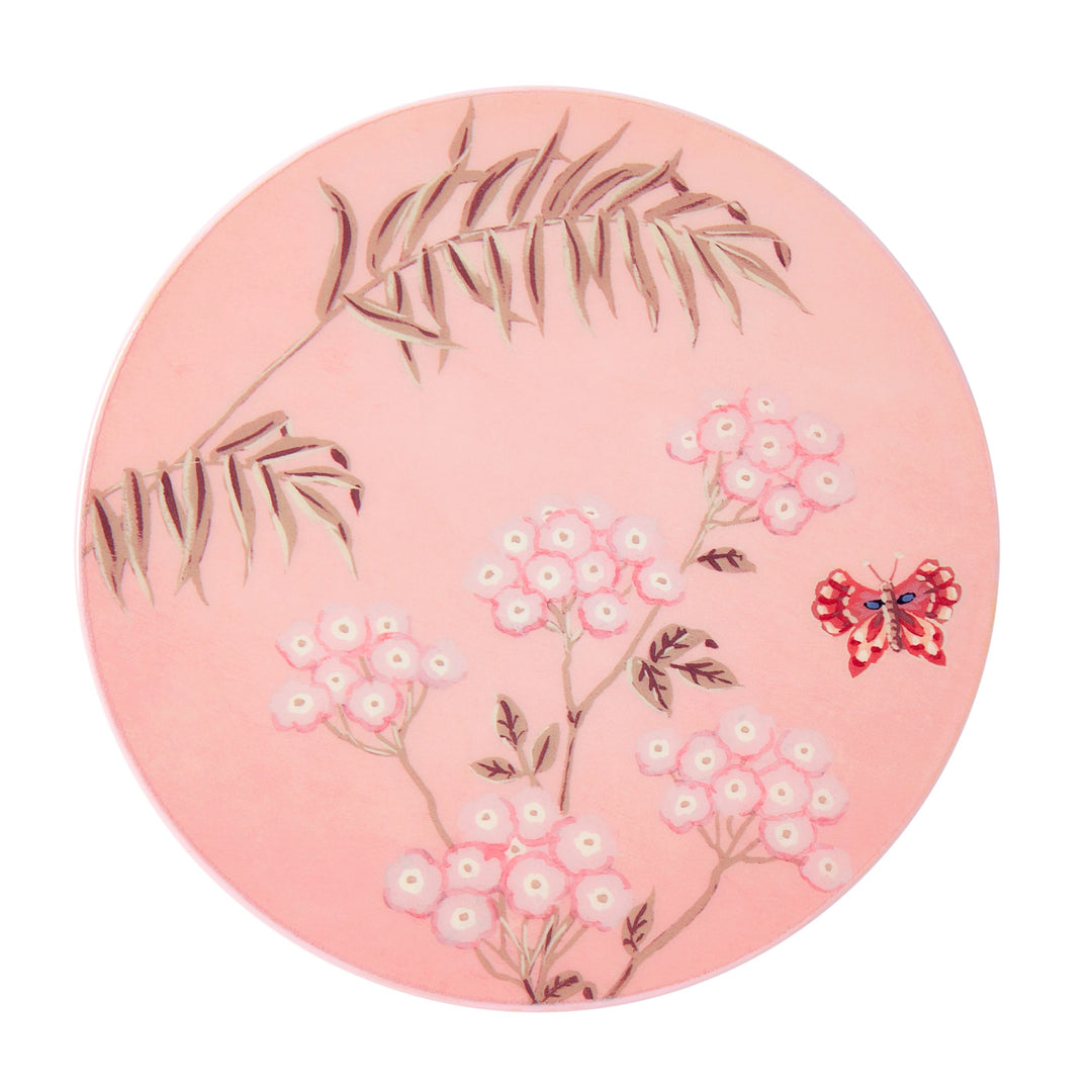 Addison Ross Pink Chinoiserie Coasters Set of 4