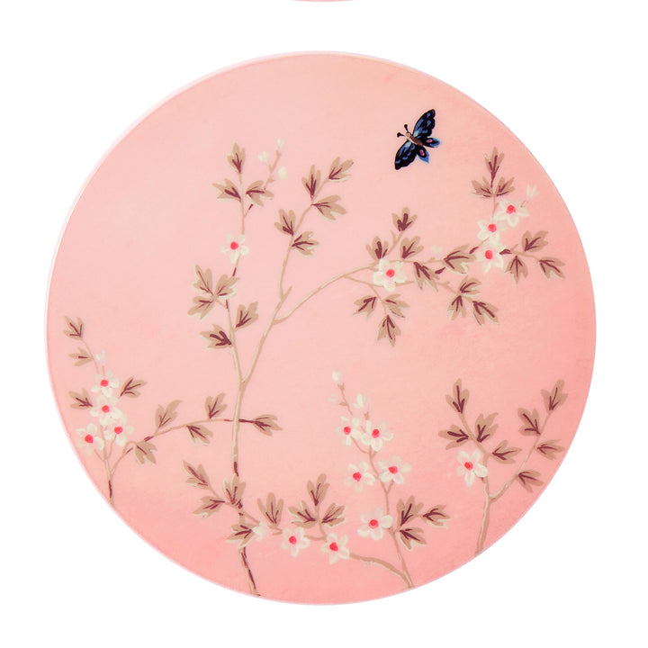 Addison Ross Pink Chinoiserie Coasters Set of 4