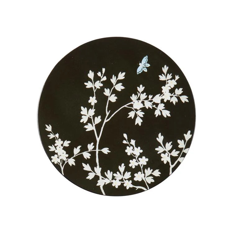 Addison Ross Black Chinoiserie Coasters Set of 4