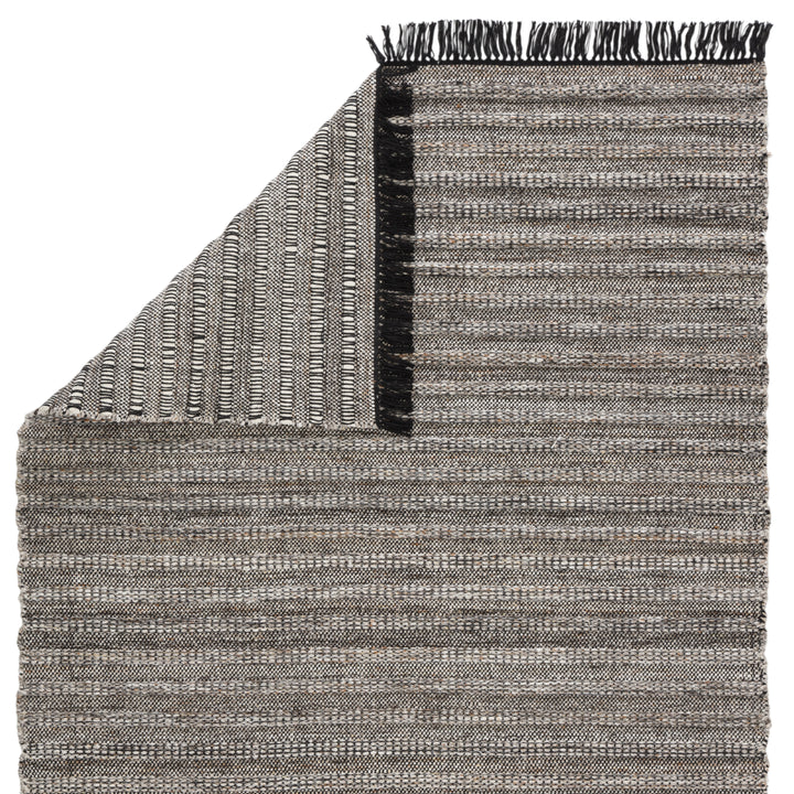 Jaipur Living Torre Indoor/ Outdoor Solid Black/ Rust Area Rug (CASTILLO - CSL03)