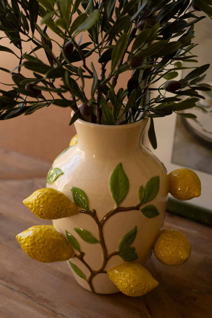 Ceramic Lemons Vase