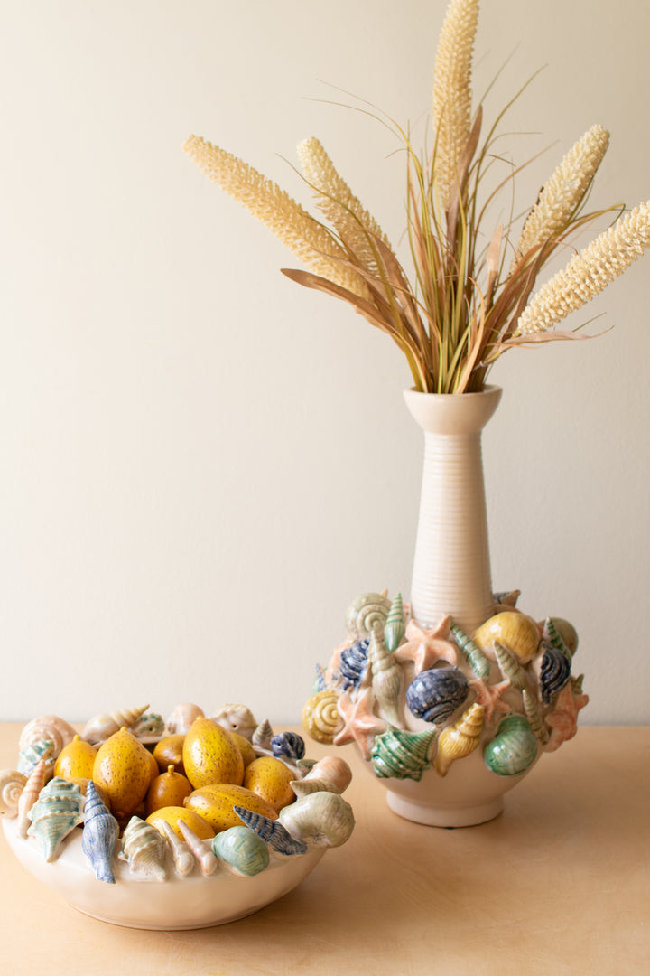 Ceramic Seashell Vase