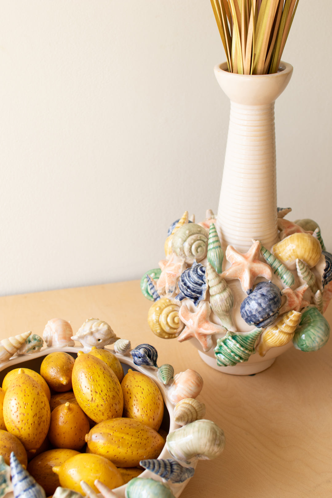 Ceramic Seashell Vase