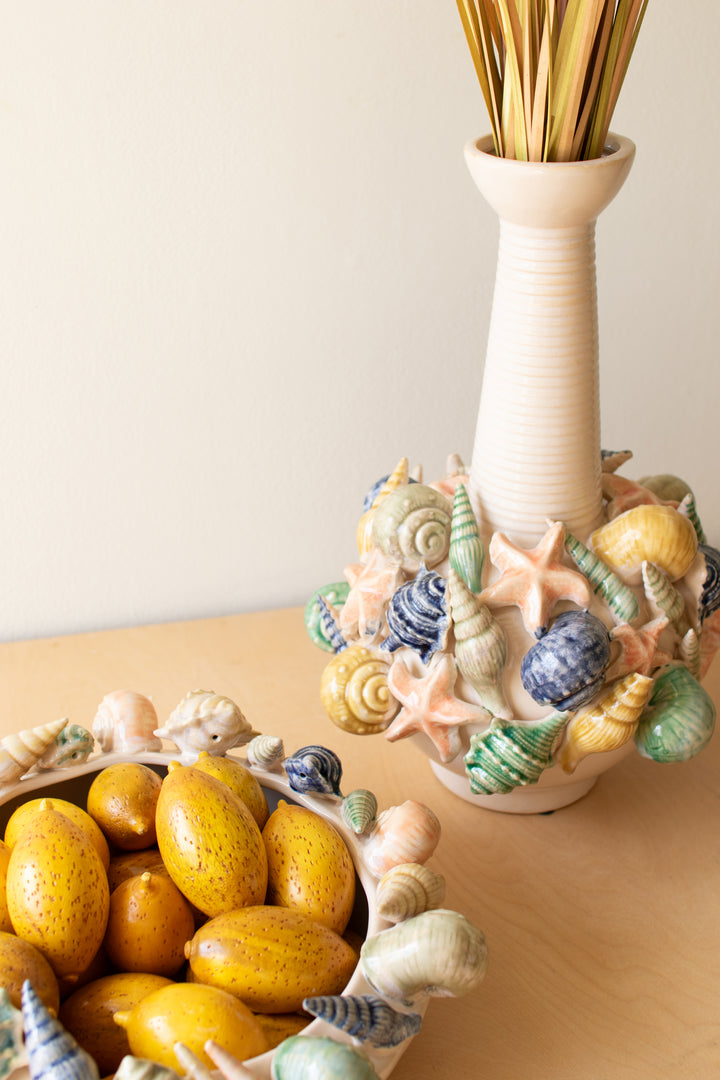 Ceramic Seashell Vase