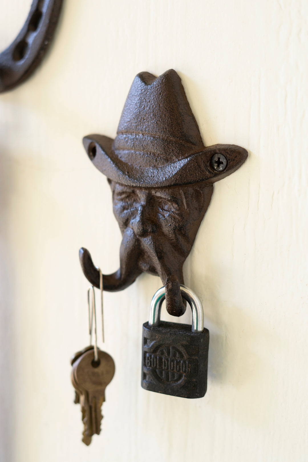 Cast Iron Cowboy Hook (Set of Four)