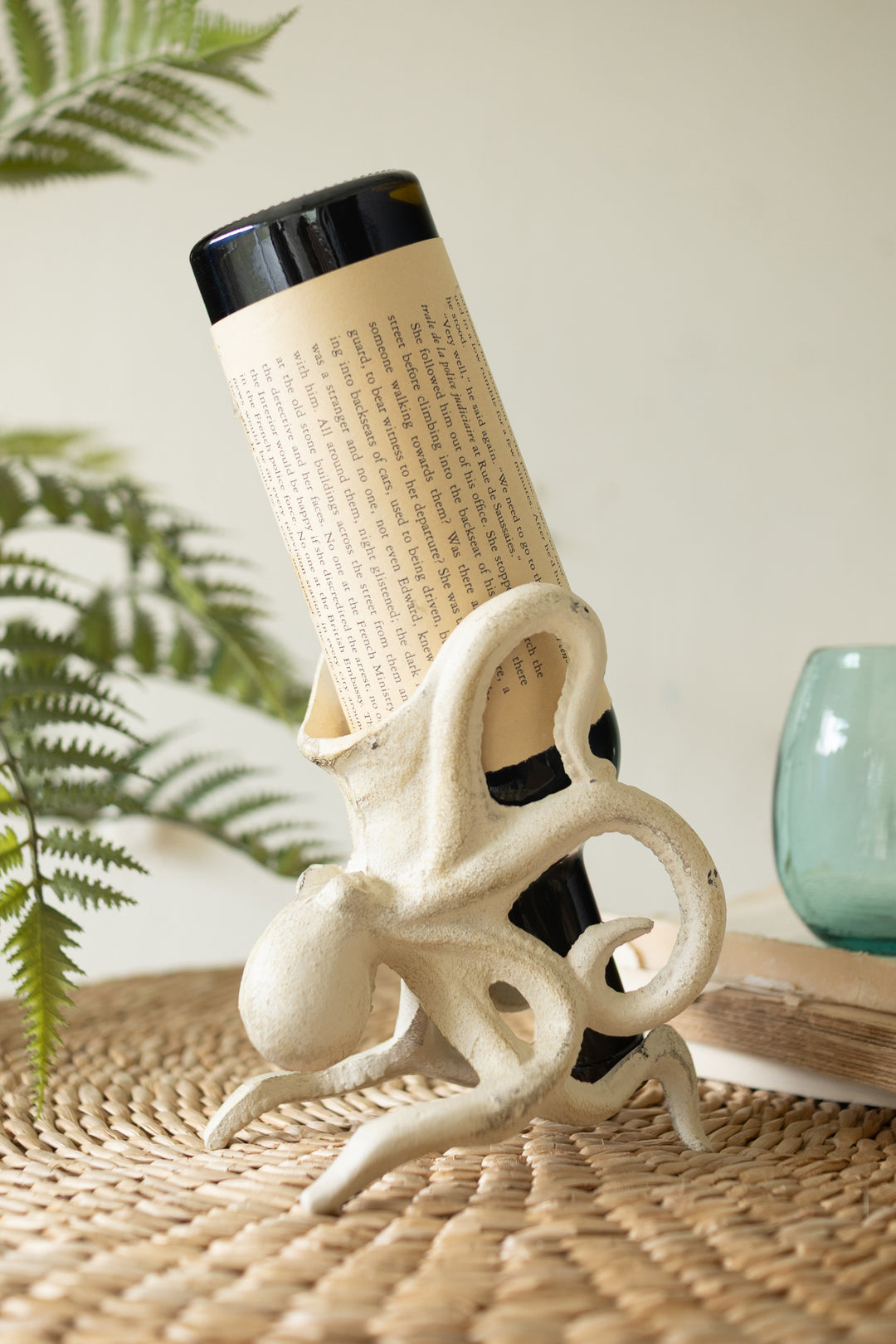 Cast Iron Octopus Wine Bottle Holder