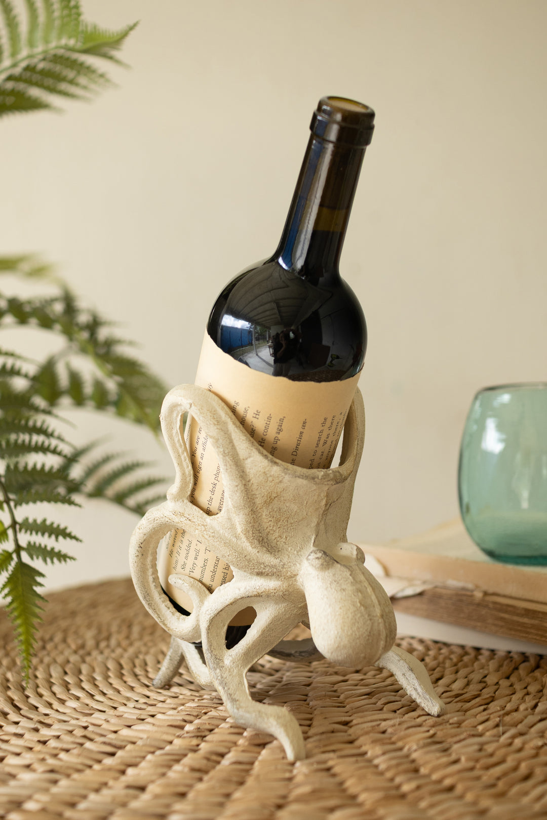 Cast Iron Octopus Wine Bottle Holder