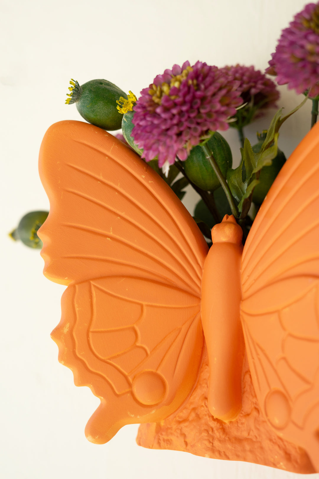 Terracotta Butterfly Wall Planter