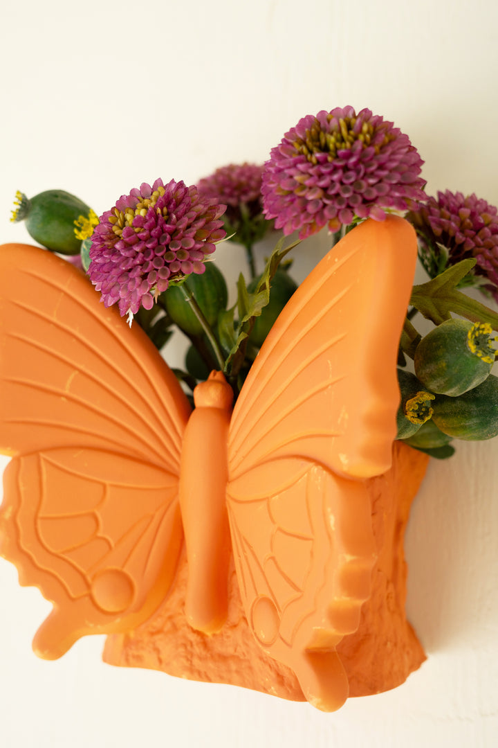 Terracotta Butterfly Wall Planter