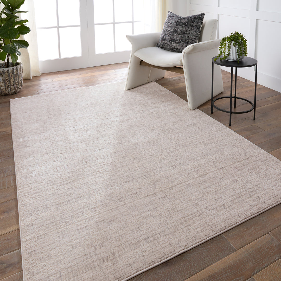 Jaipur Living Taleen Striped Cream/Silver Area Rug (CATALYST - CTY31)