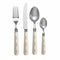 Addison Ross Wave Cutlery - Cappuccino & White (16‑Piece Set)