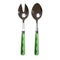 Addison Ross Wave Salad Servers - Leaf & Apple (2‑Piece Set)