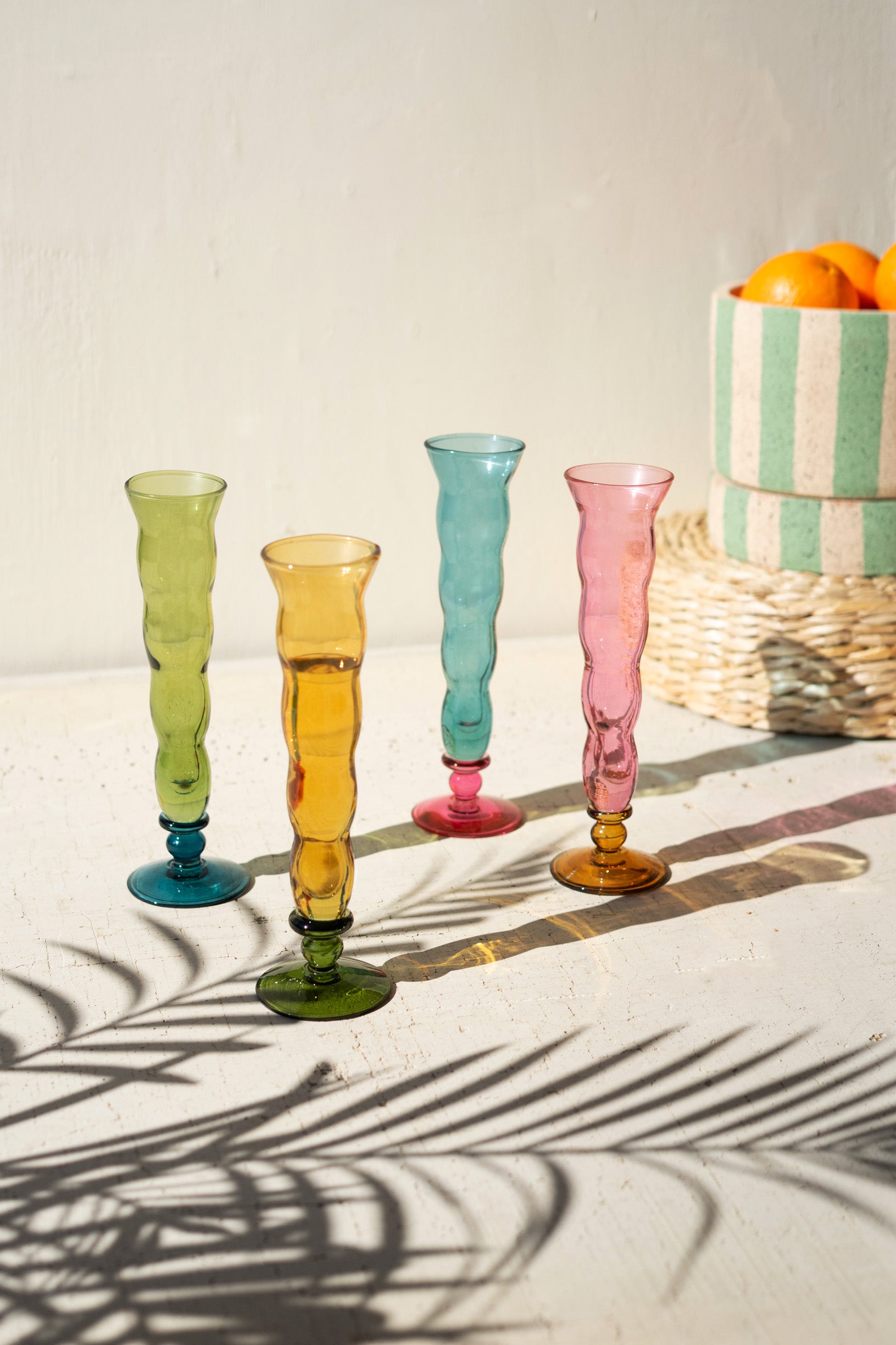 Kalalou Trumpet Champagne Glasses
