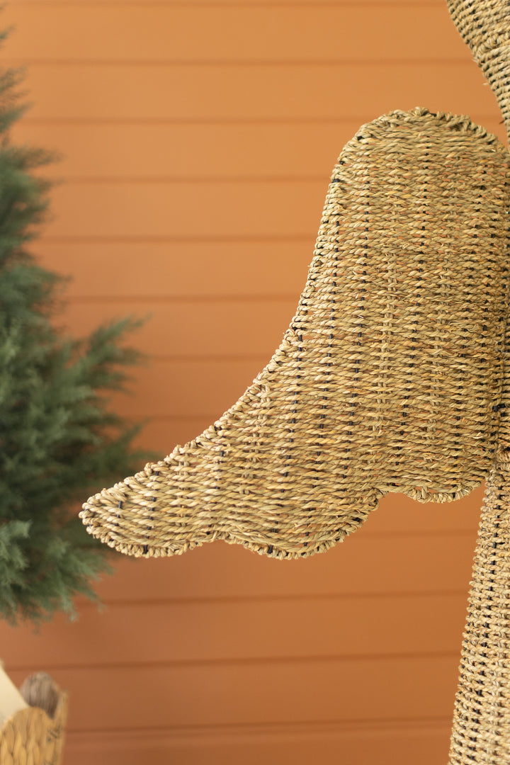 Set of 2 Large Woven Vine Angels