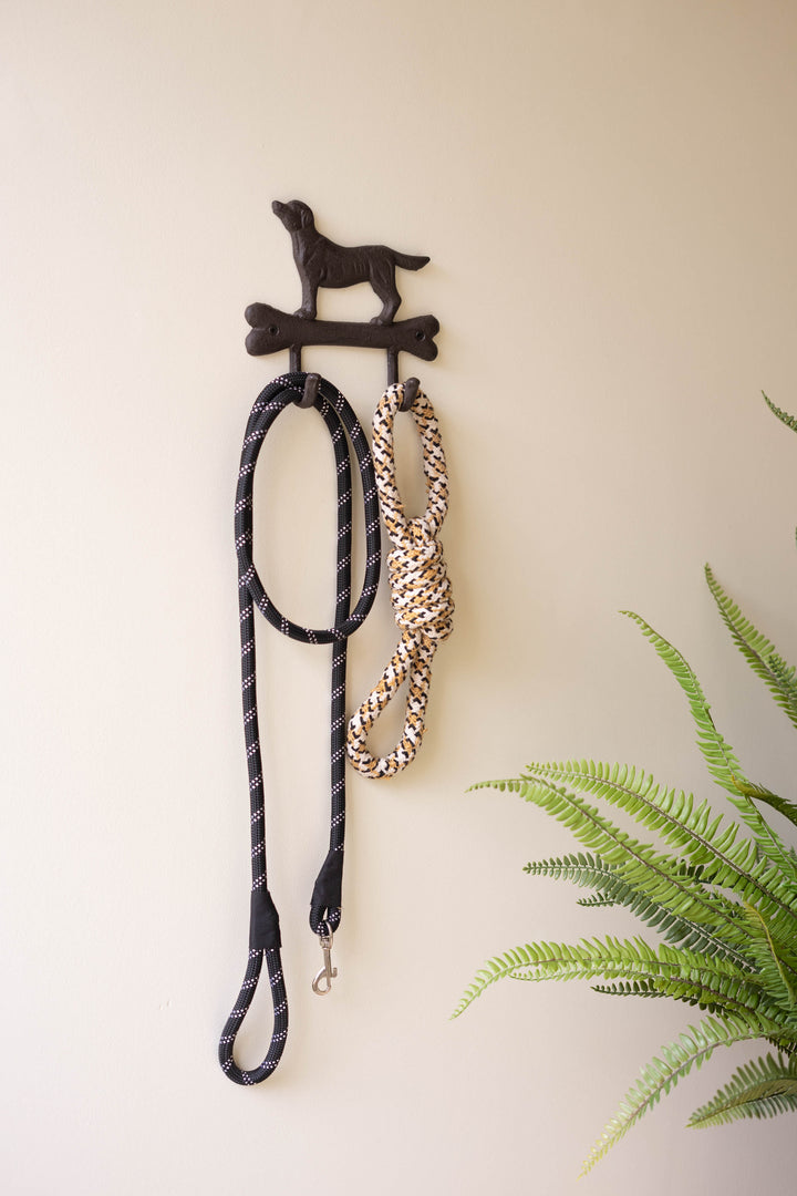 Cast Iron Dog with Bone Wall Hook (Set of Four)