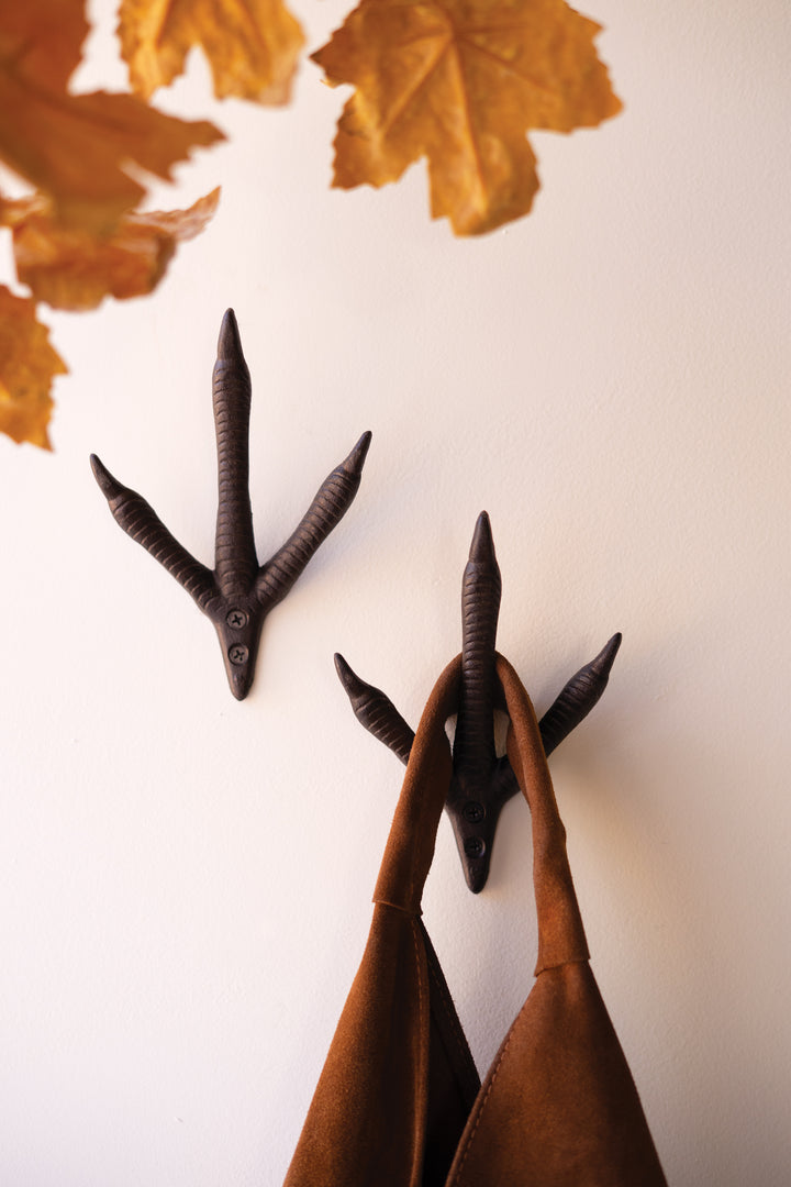 Cast Iron Turkey Foot Hook Set of 6