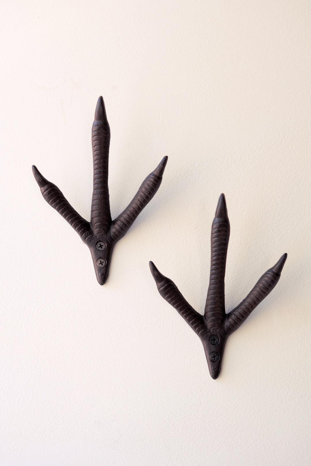 Cast Iron Turkey Foot Hook Set of 6
