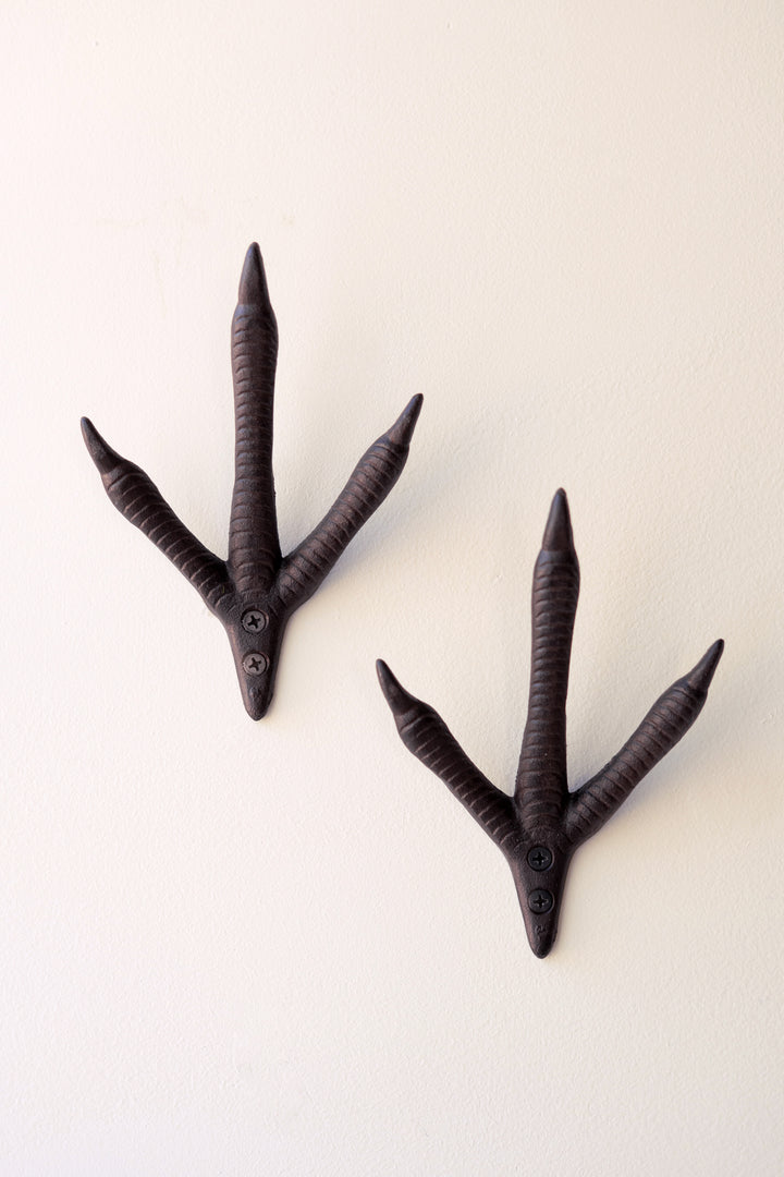 Cast Iron Turkey Foot Hook Set of 6
