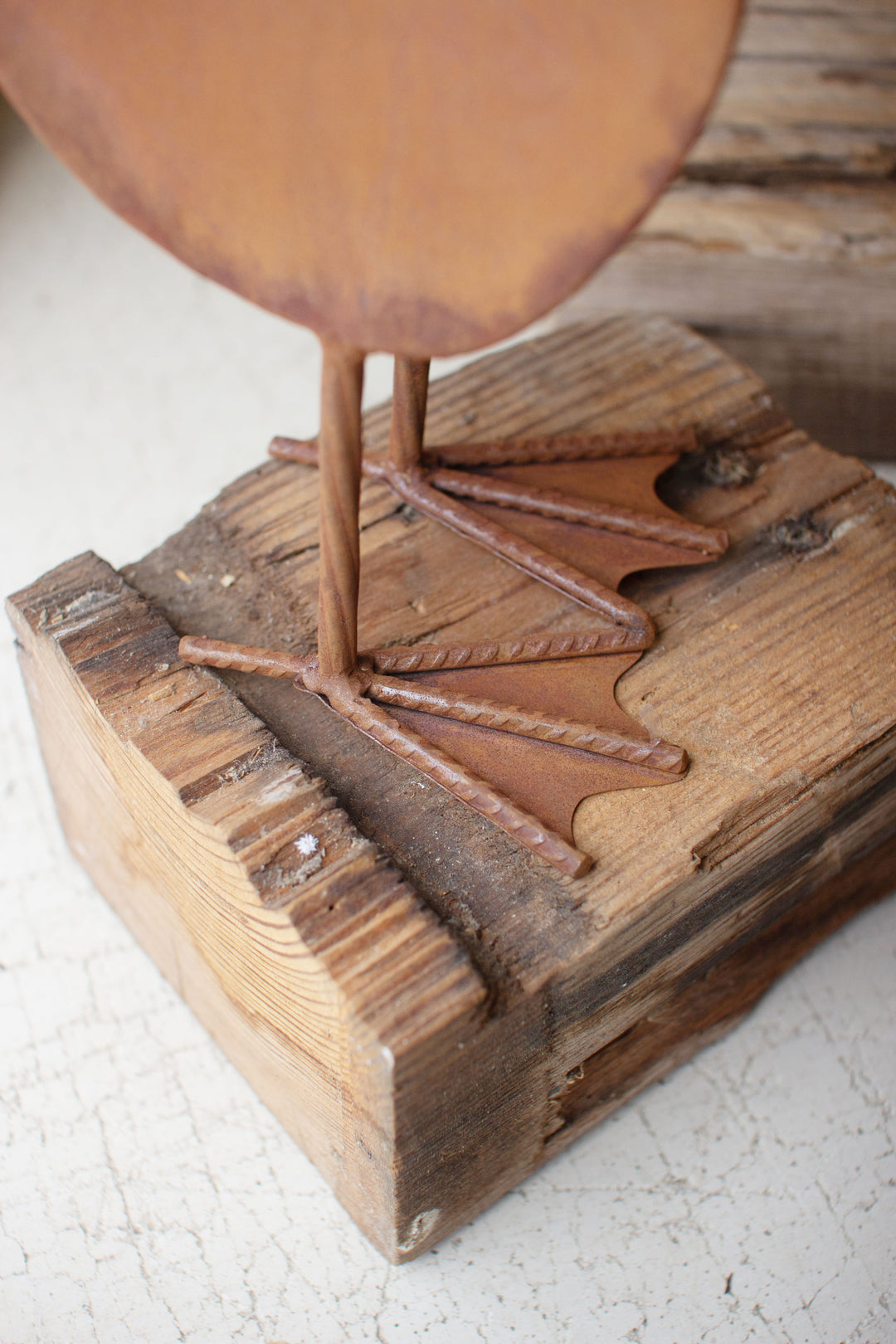 Set of 3 Rustic Metal Geese