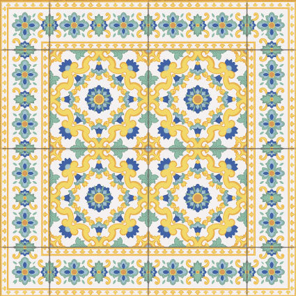 Adama Vinyl Cushioned Comfort Floor Mat (Calidoscopi_Y)