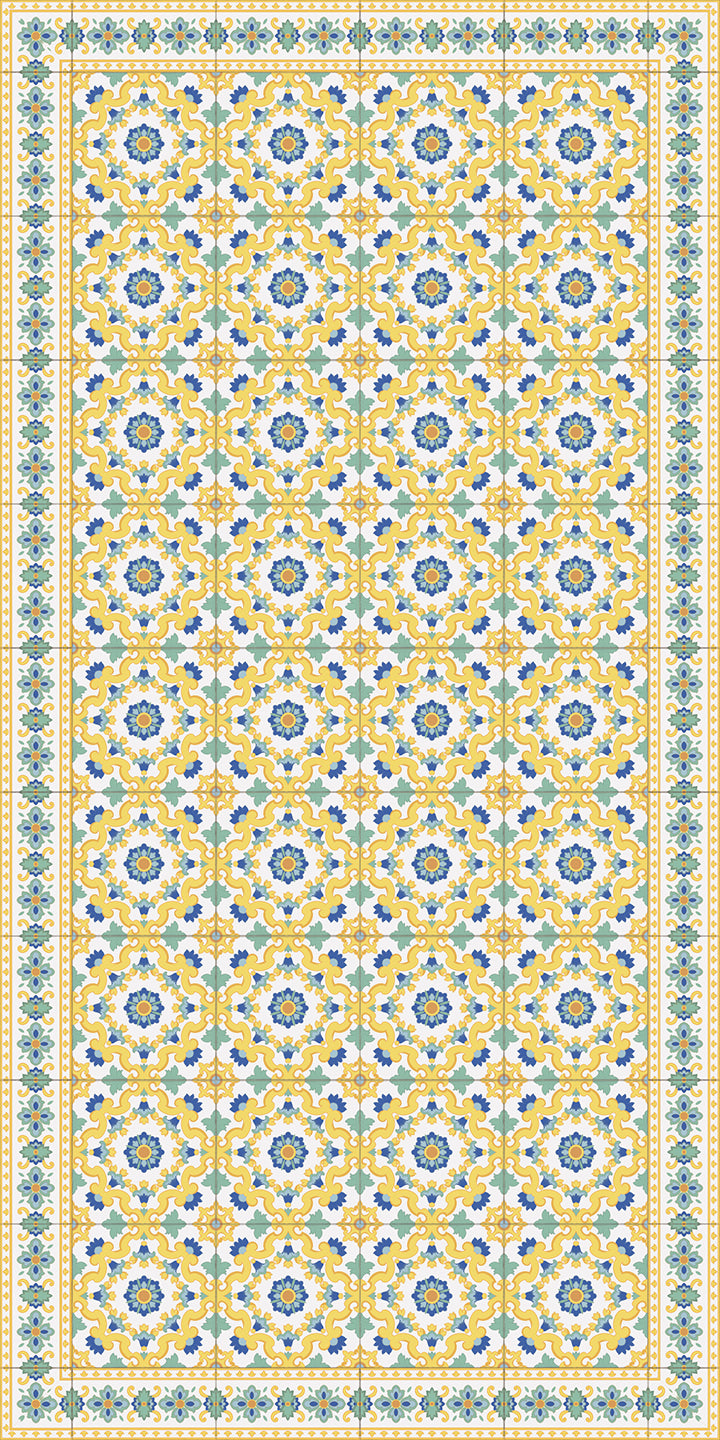 Adama Vinyl Cushioned Comfort Floor Mat (Calidoscopi_Y)