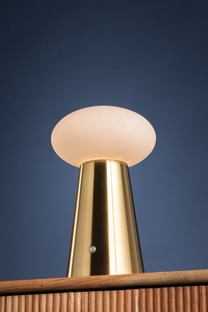 CASHEL Rechargeable Table Lamp (Aged Brass)