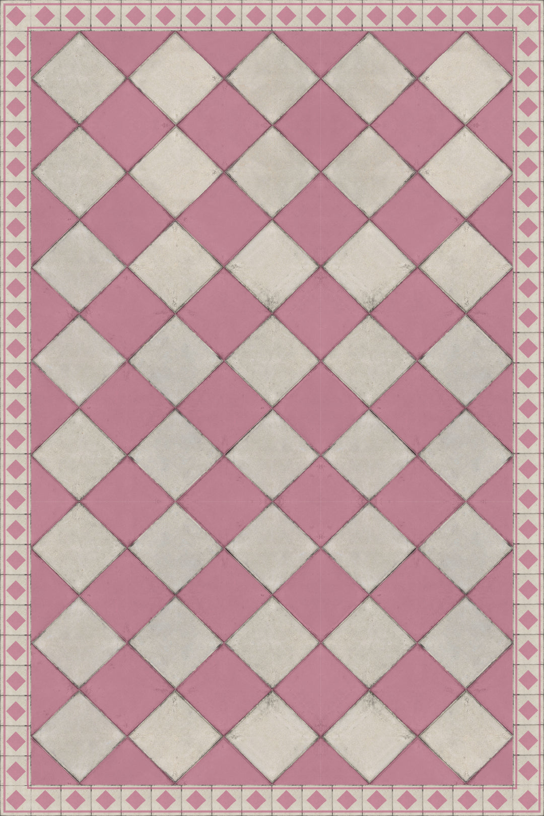 Adama Vinyl Cushioned Comfort Floor Mat (Casual_Pink)