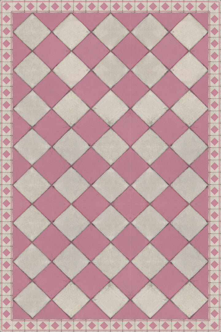 Adama Vinyl Cushioned Comfort Floor Mat (Casual_Pink)