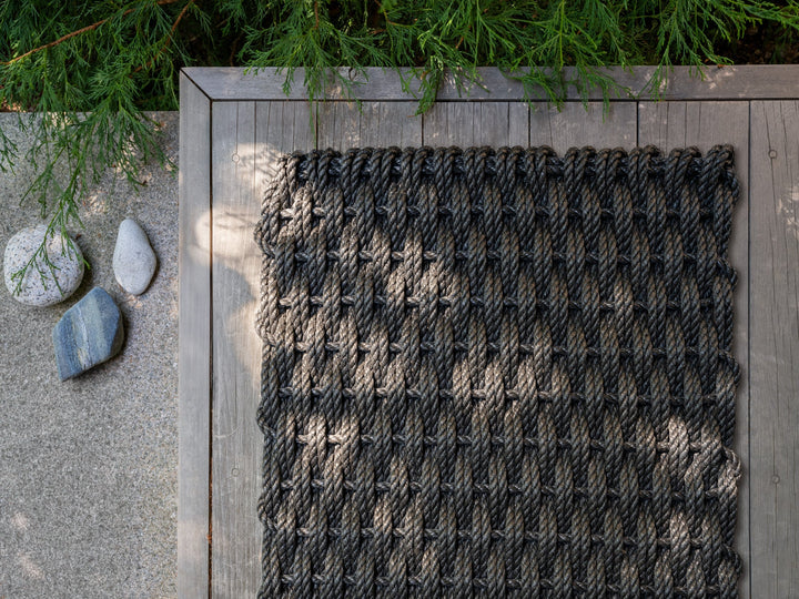 The Rope Co. Handwoven Doormat (Charcoal)