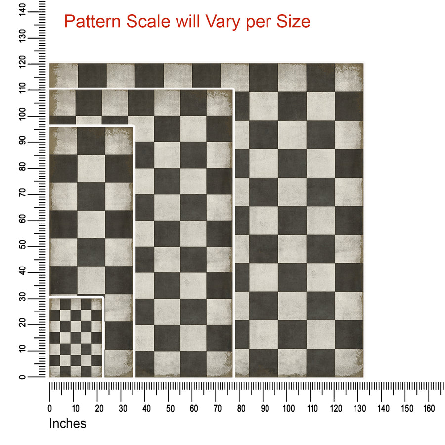 Vintage Vinyl Floorcloths Pattern 07 (Checkered Past - Distressed ...