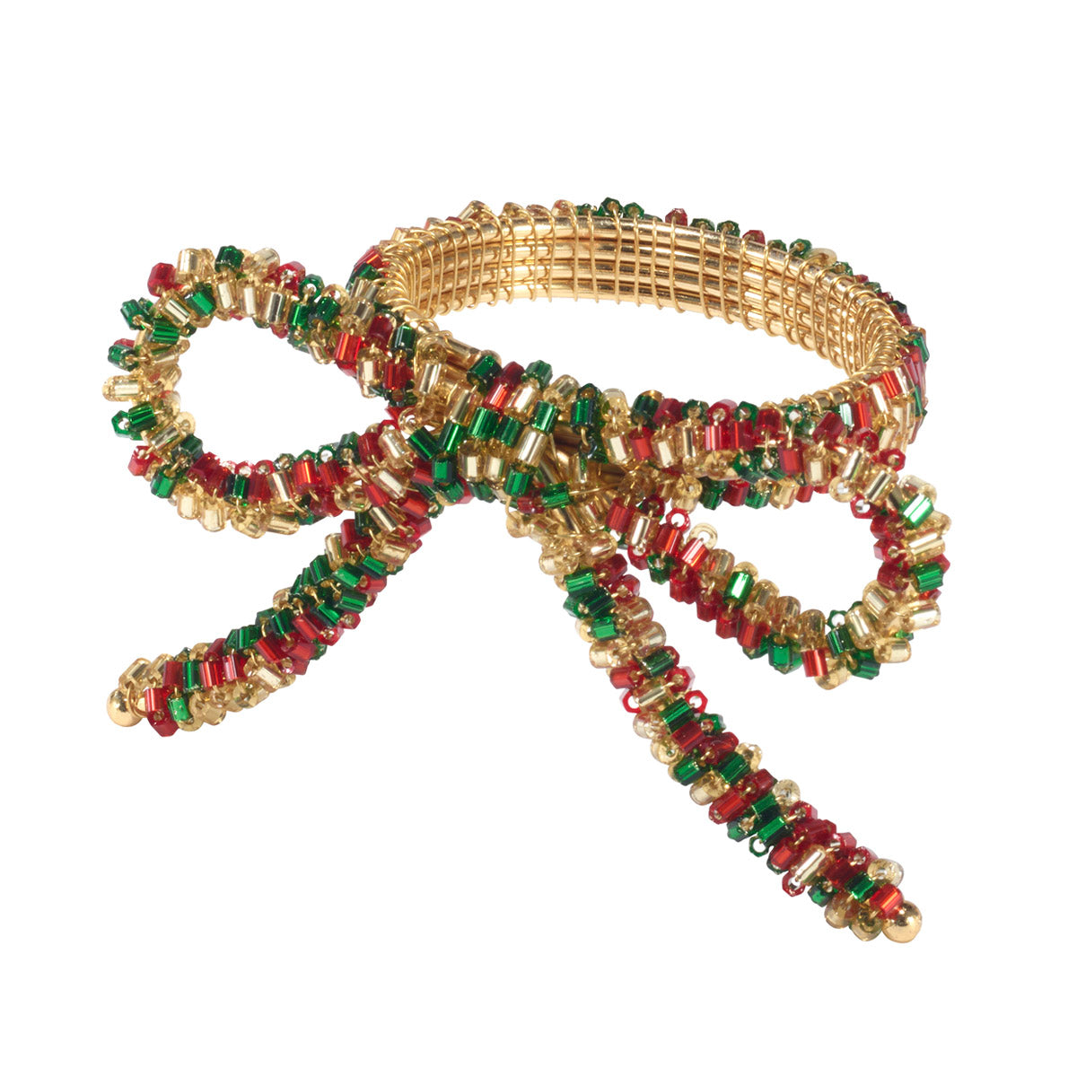 Christmas Bow Napkin Rings Set of 4