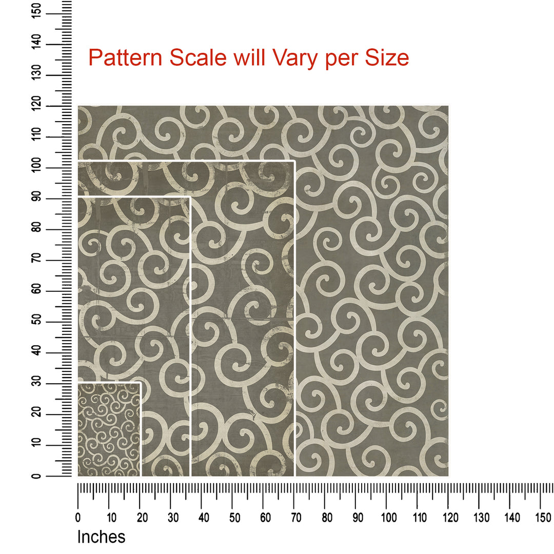 Vintage Vinyl Floorcloth Mats (Pattern 04 Captain Ahab)