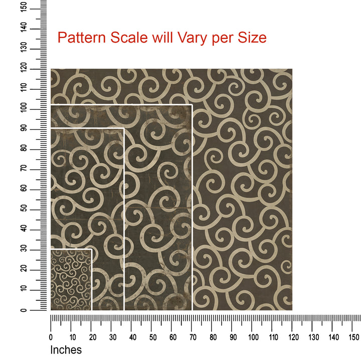 Vintage Vinyl Floorcloth Mats (Pattern 04 It Was A Dark And Stormy Night)
