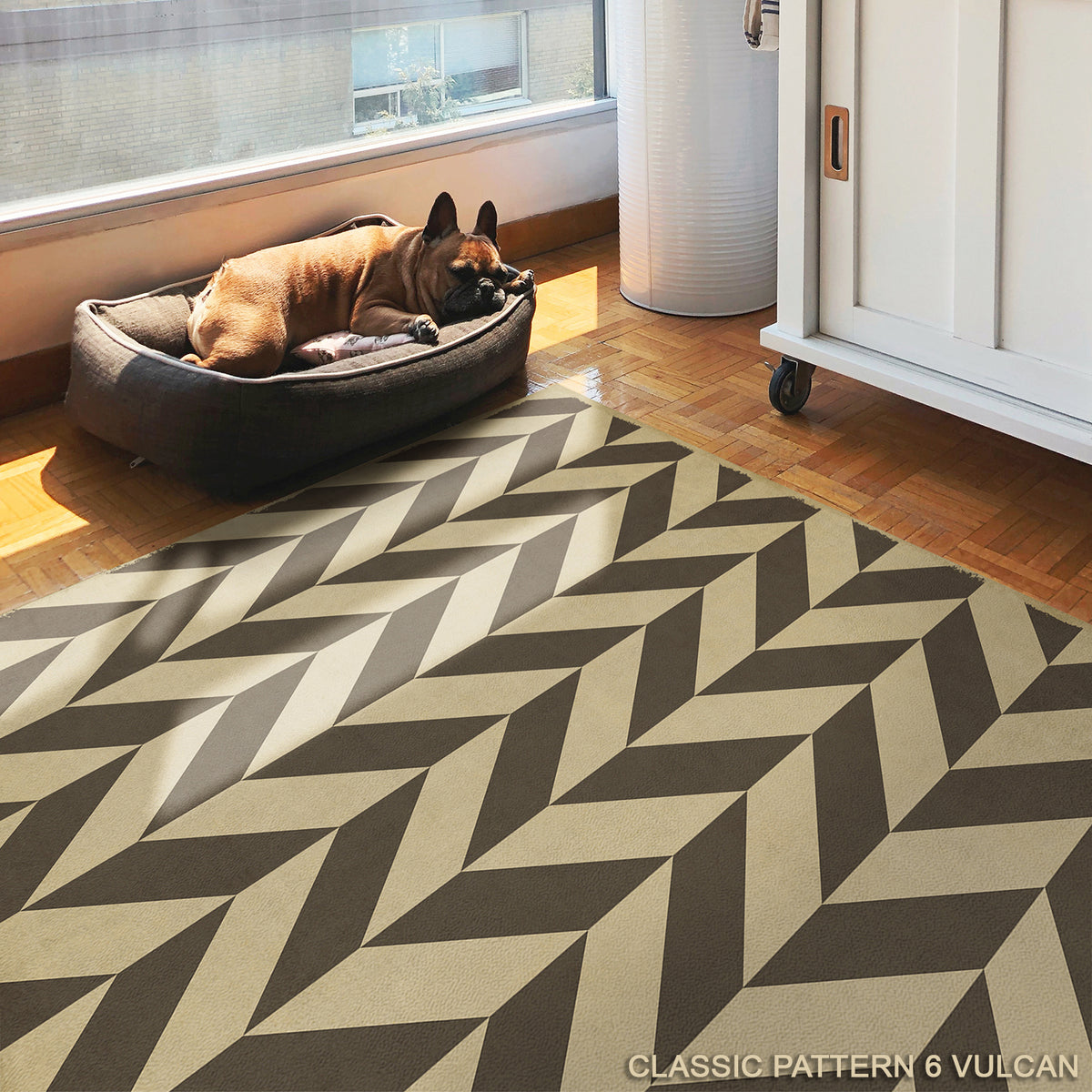 Vintage Vinyl Floorcloth Rug (Pattern 06 Vulcan) – Hudson & Vine