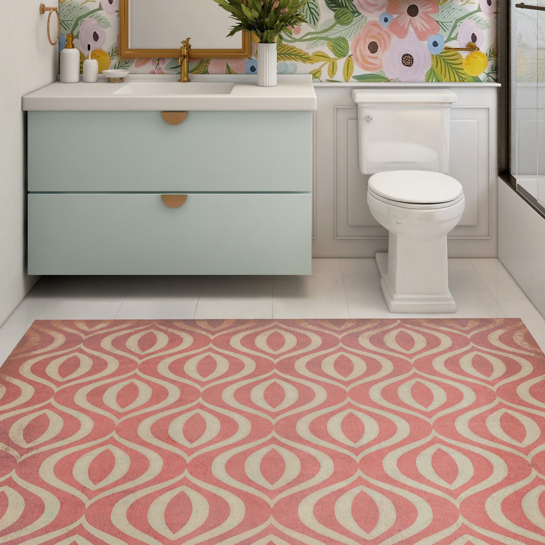 Vintage Vinyl Floorcloth Rug (Pattern 15 Genie) – Hudson & Vine