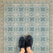 Vintage Vinyl Floorcloth Rug (Pattern 28 It is Delightful to Tell It)