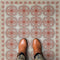 Vintage Vinyl Floorcloth Rug (Pattern 28 You're Not Going Mad)