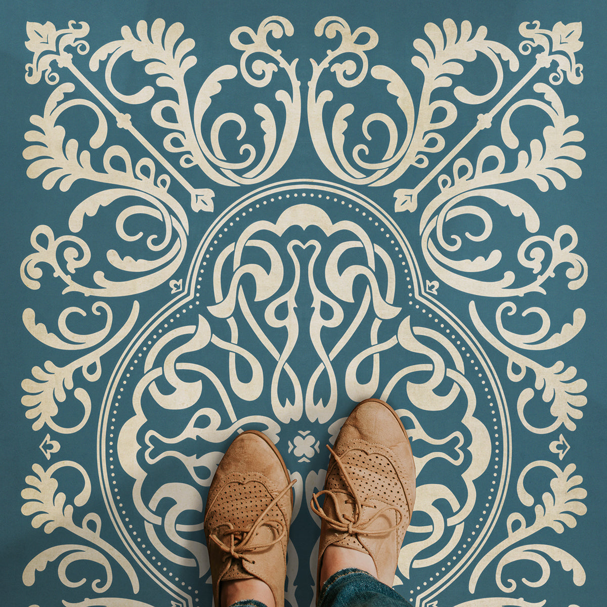 Vintage Vinyl Floorcloth Rug (Pattern 39 Spades) – Hudson & Vine