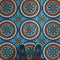 Vintage Vinyl Floorcloth Rug (Pattern 43 Samadi)