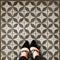 Vintage Vinyl Floorcloth Rug (Pattern 54 Sputnik)