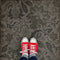 Vintage Vinyl Floorcloth Rug (Pattern 71 The Japanese Alps)