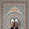 Vintage Vinyl Floorcloth Rug (Pattern 75 Be Grateful)