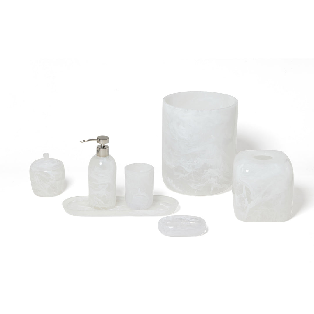 Roselli Trading Clouds White Resin Bathroom Accessories