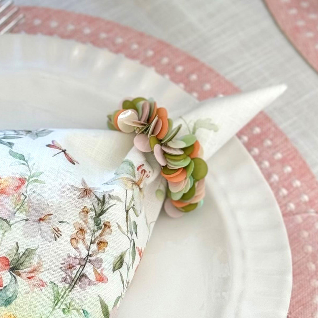 Confetti Sprinkles Napkin Rngs Set/4